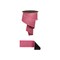 D’Lux 2.5" Fuchsia/Pink Glitter Wired Ribbon – Fine Sparkle Fused Fabric Ribbon for Christmas-LX309883